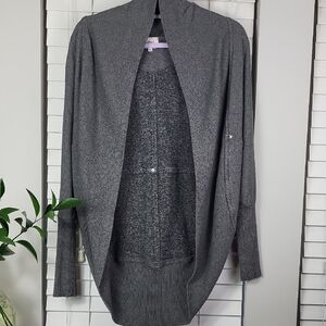 ARITZIA Wilfred Diderot Sweater Open-Front Cocoon Cardigan Sweater Gray. Size XS